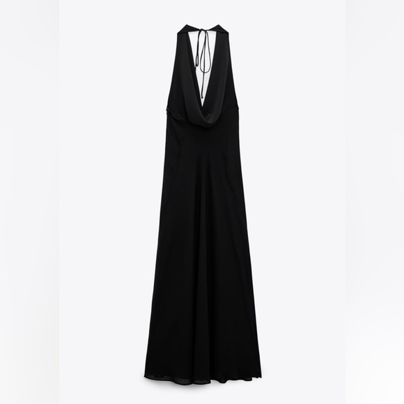 New Zara Flowy Draped Dress - 9227/716 - Picture 6 of 12